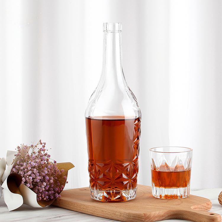750ml Vodka Glass Liquor Bottles